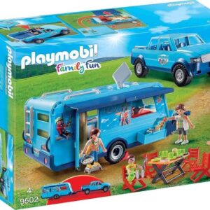 Playmobil 9502 Fun Park Pickup met caravan
