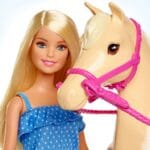 Barbie pop met paard - Met zadel en hoofdstel